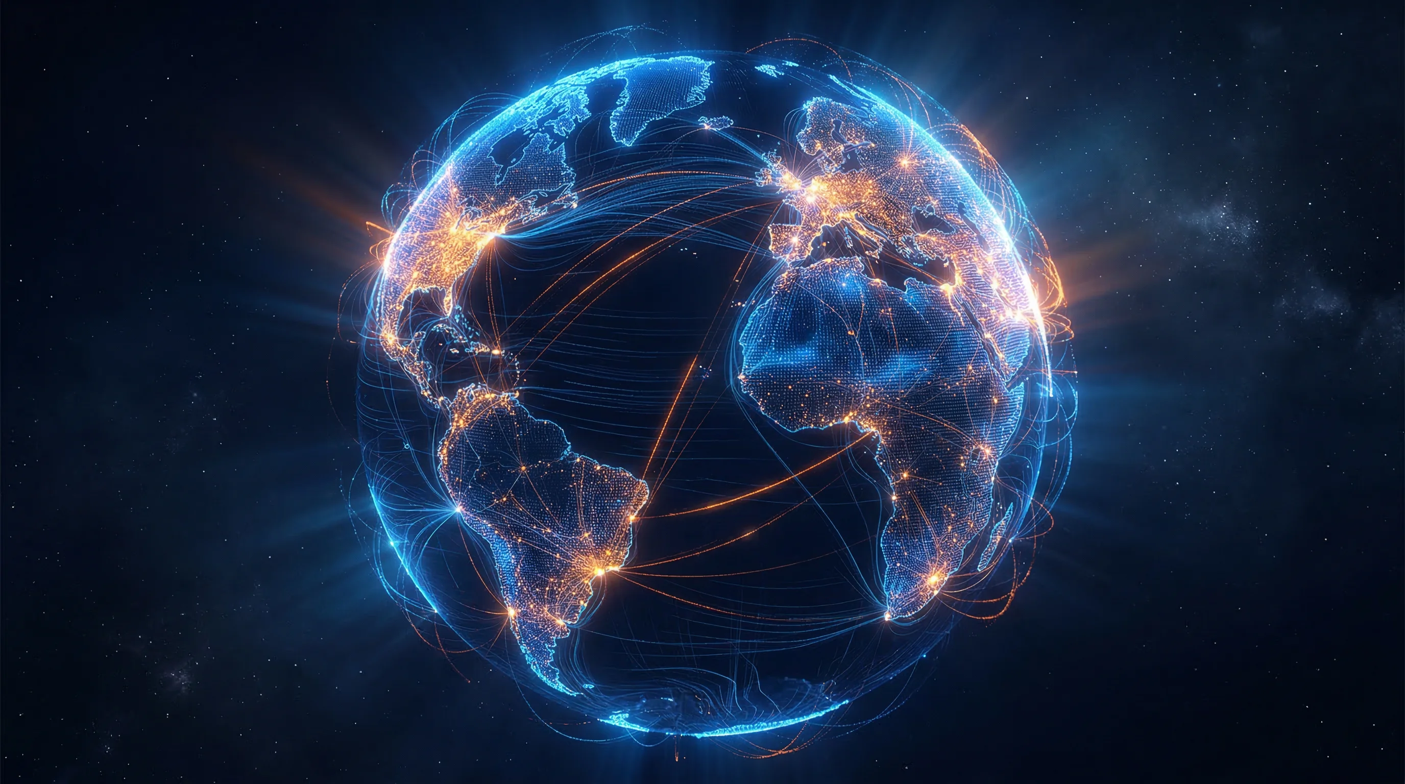 Global data network visualization